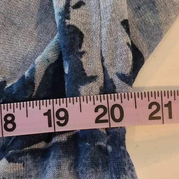 Chico's Ella Painterly Bateau Pullover SweaterColor: PASSPORT BLUESize: 2 (12/14 - Picture 5 of 6